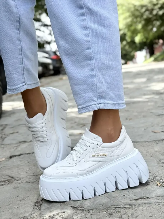 Sneakersy damskie OLEKSY ze skóry naturalnej Polskiej produkcji