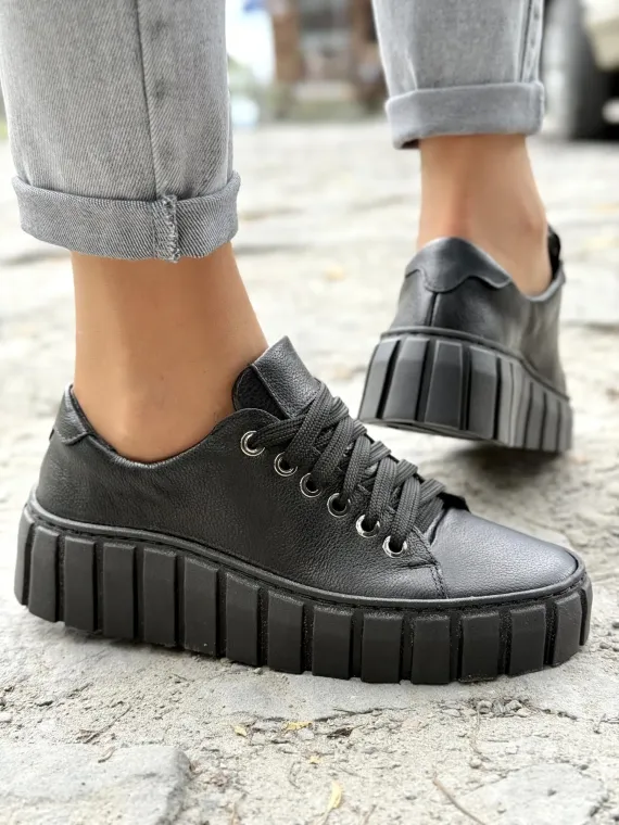 Sneakersy damskie OLEKSY ze skóry naturalnej Polskiej produkcji