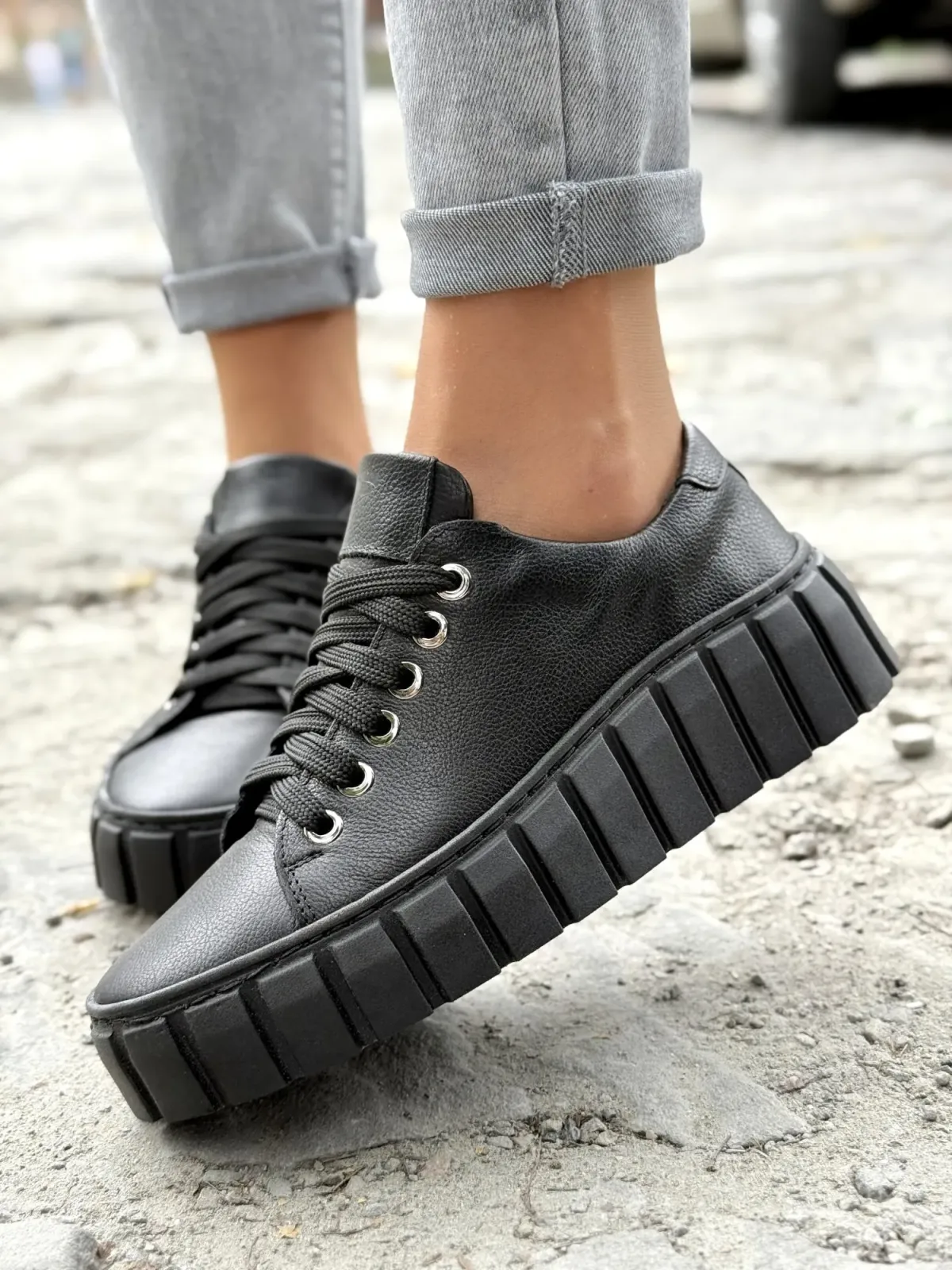 Sneakersy damskie OLEKSY ze skóry naturalnej Polskiej produkcji