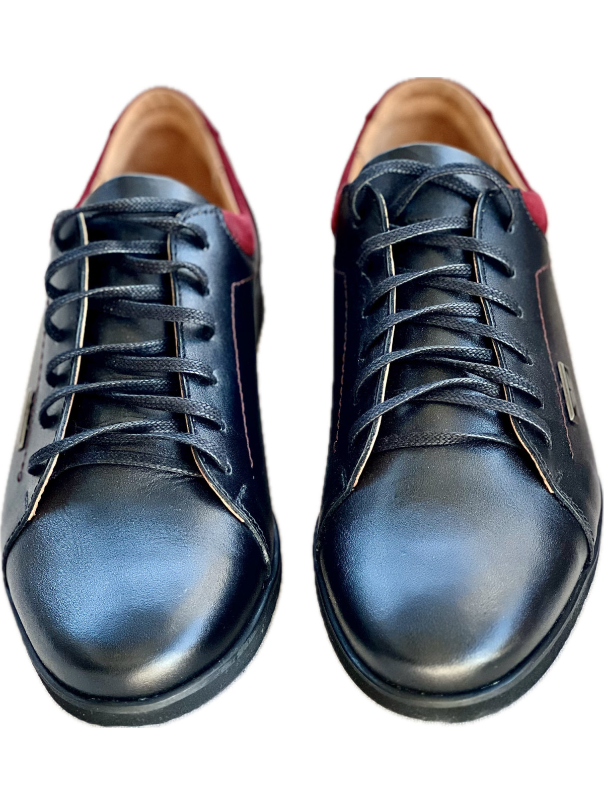 Sneakersy męskie ze skóry naturalnej