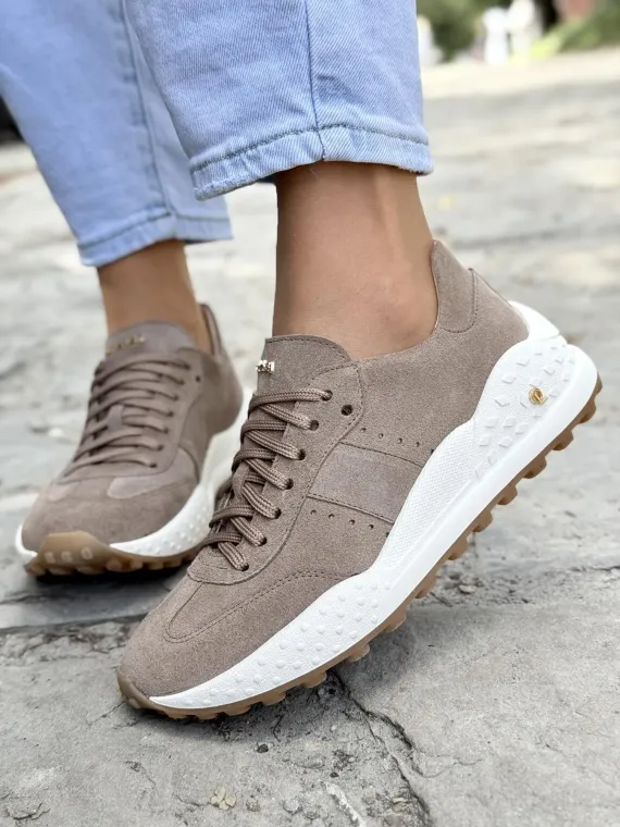 Sneakersy damskie OLEKSY ze skóry naturalnej Polskiej produkcji