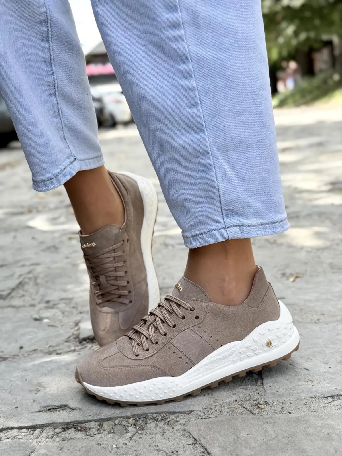 Sneakersy damskie OLEKSY ze skóry naturalnej Polskiej produkcji