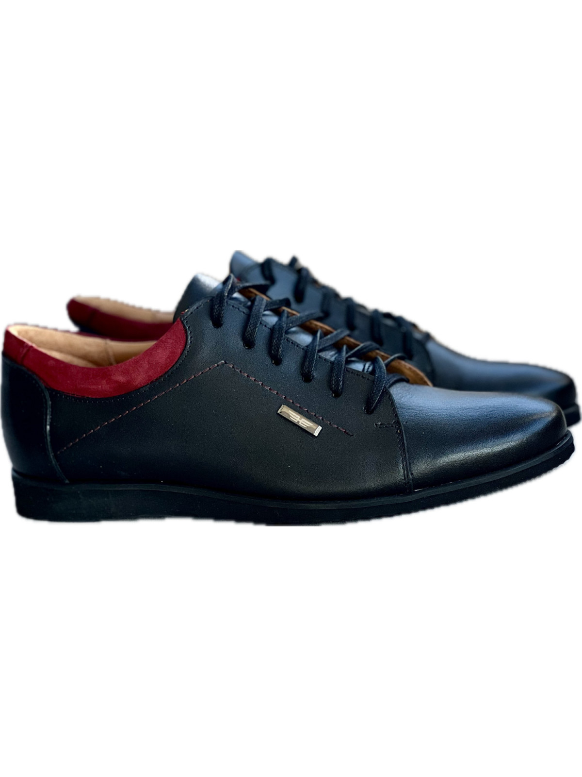 Sneakersy męskie ze skóry naturalnej