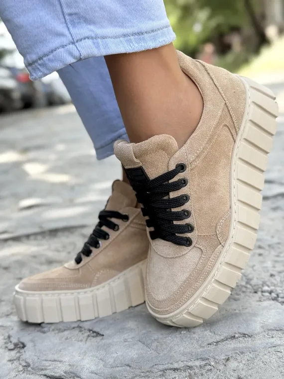 Sneakersy damskie OLEKSY ze skóry naturalnej Polskiej produkcji