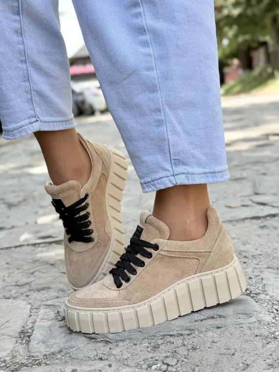 Sneakersy damskie OLEKSY ze skóry naturalnej Polskiej produkcji