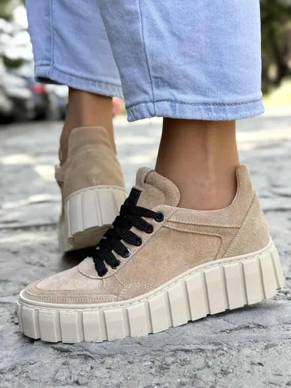 Sneakersy damskie OLEKSY ze skóry naturalnej Polskiej produkcji