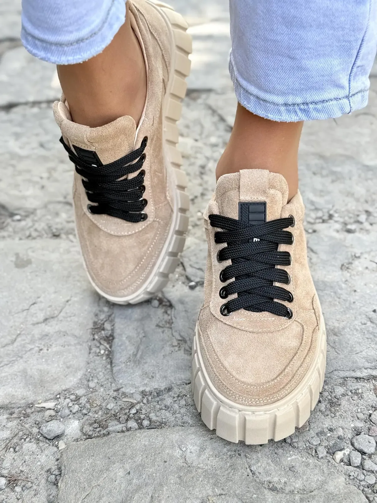 Sneakersy damskie OLEKSY ze skóry naturalnej Polskiej produkcji