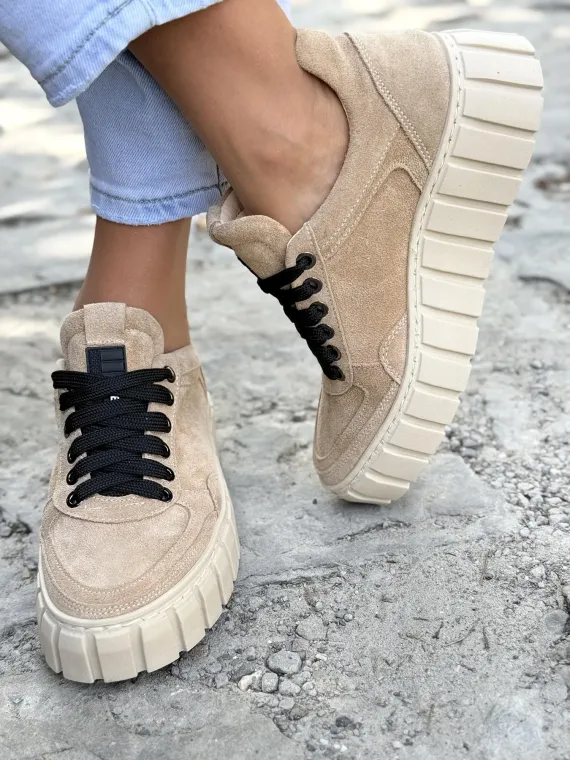 Sneakersy damskie OLEKSY ze skóry naturalnej Polskiej produkcji