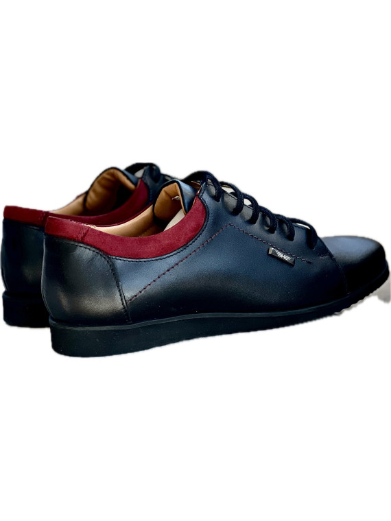 Sneakersy męskie ze skóry naturalnej