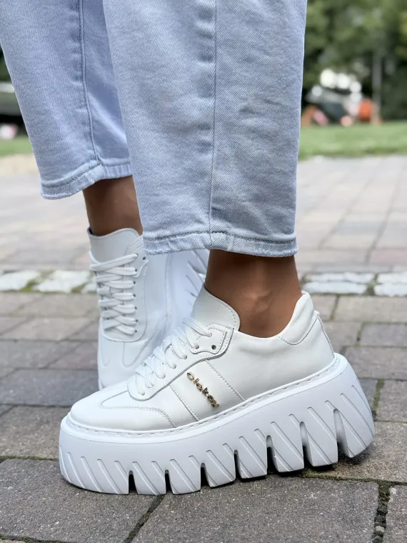 Sneakersy damskie OLEKSY ze skóry naturalnej Polskiej produkcji