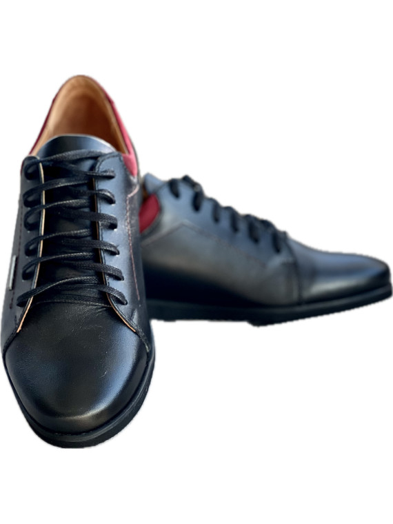 Sneakersy męskie ze skóry naturalnej