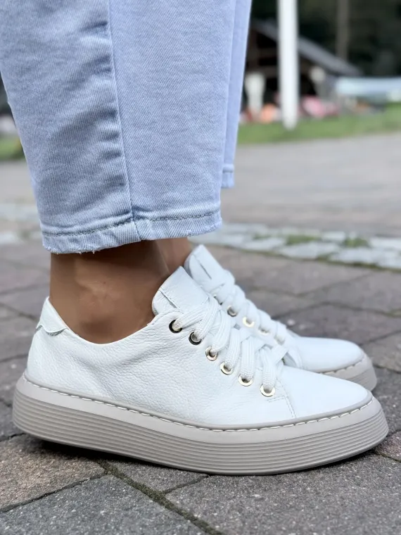 Sneakersy damskie OLEKSY ze skóry naturalnej Polskiej produkcji