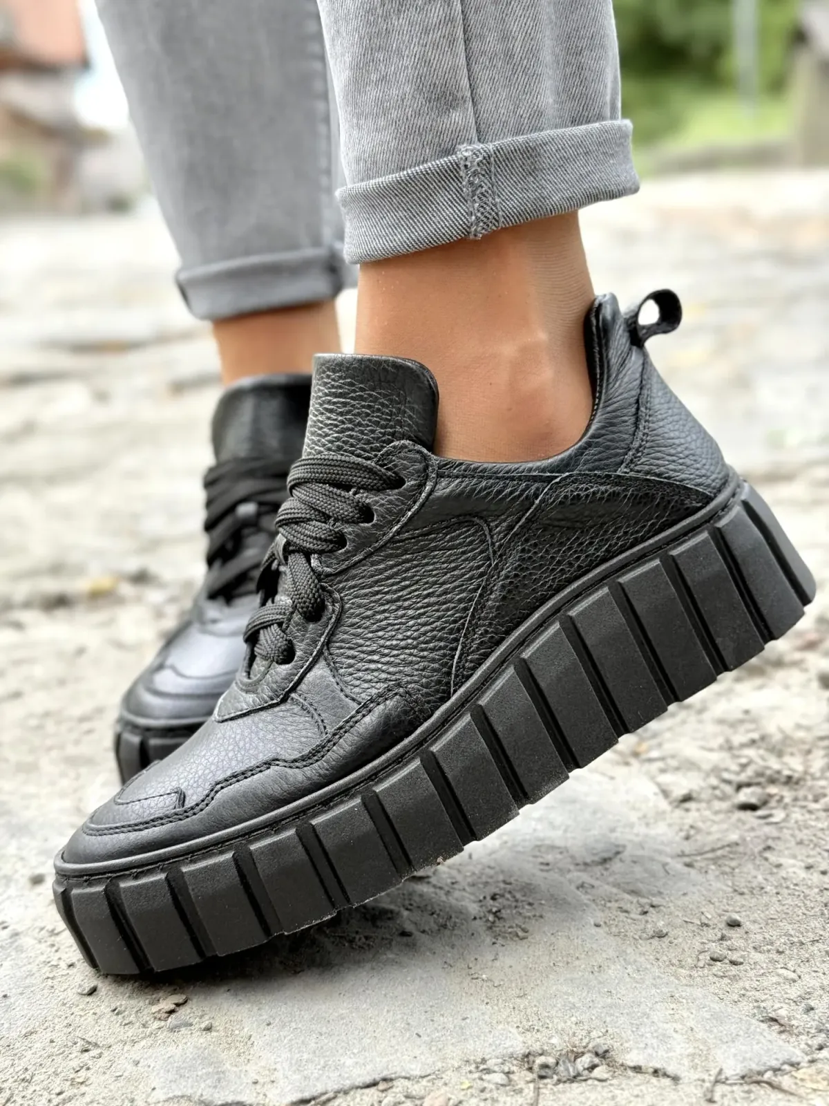 Sneakersy damskie OLEKSY ze skóry naturalnej Polskiej produkcji