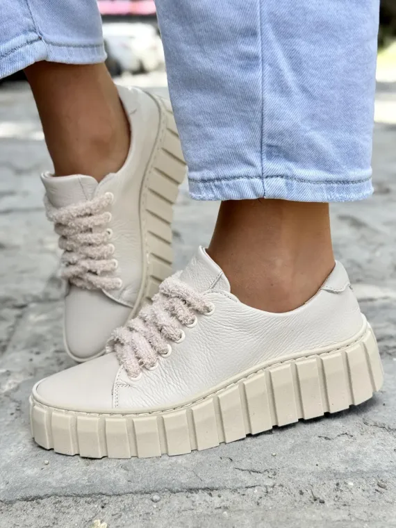 Sneakersy damskie OLEKSY ze skóry naturalnej Polskiej produkcji