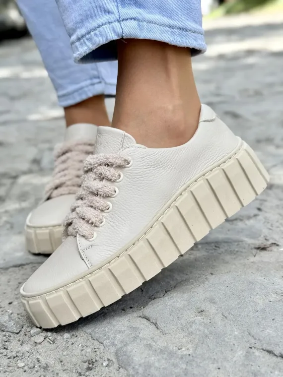 Sneakersy damskie OLEKSY ze skóry naturalnej Polskiej produkcji