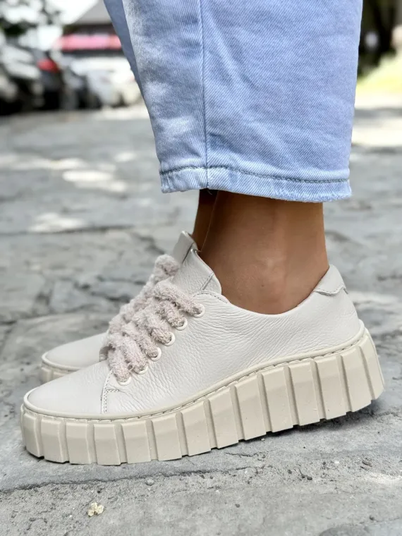 Sneakersy damskie OLEKSY ze skóry naturalnej Polskiej produkcji