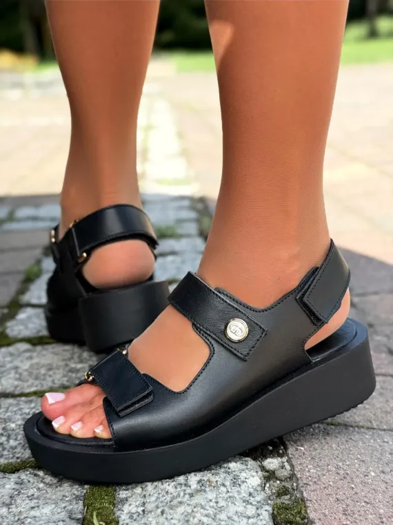 Sandałki damskie OLEKSY ze skóry naturalnej Polskiej produkcji