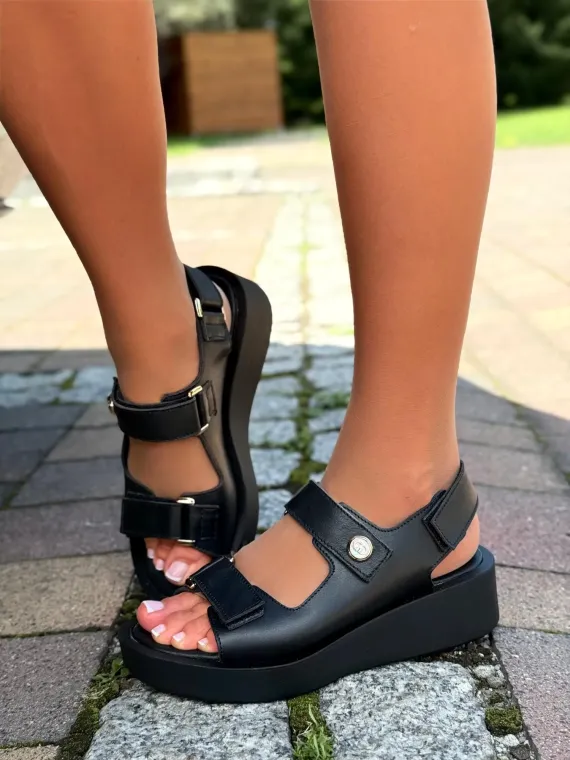 Sandałki damskie OLEKSY ze skóry naturalnej Polskiej produkcji