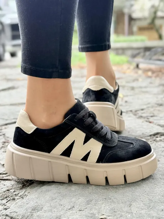 Sneakersy damskie ze skóry naturalnej