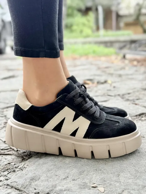 Sneakersy damskie ze skóry naturalnej