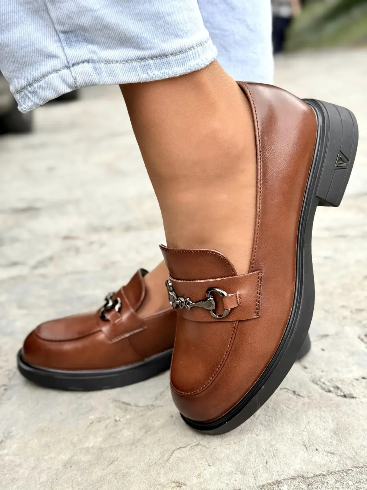 Mokasyny damskie ze skóry naturalnej