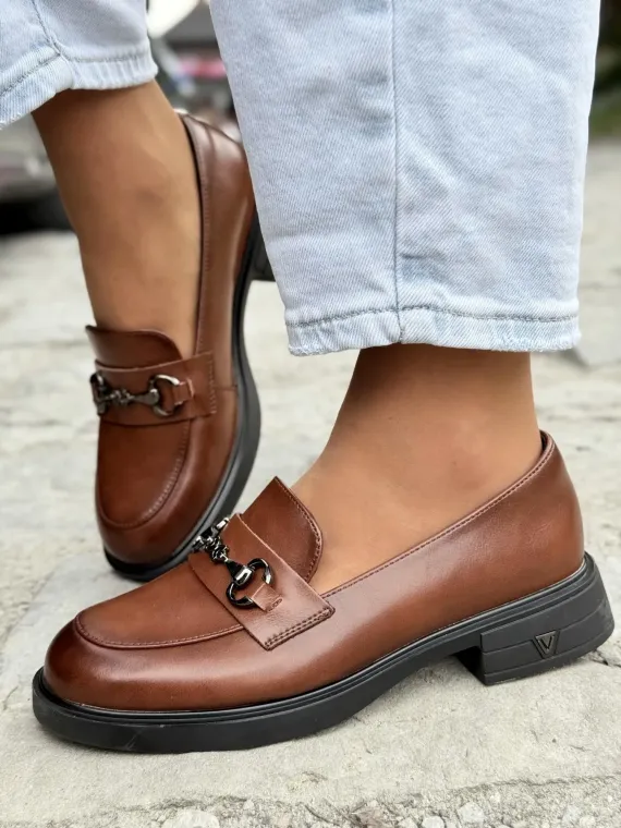 Mokasyny damskie ze skóry naturalnej