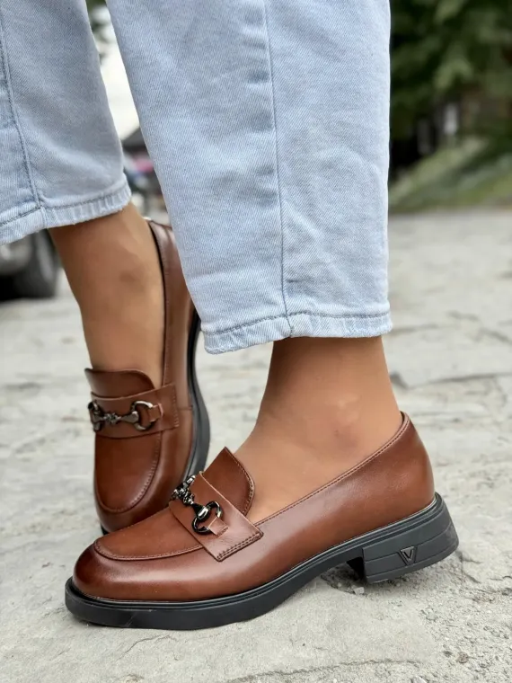 Mokasyny damskie ze skóry naturalnej