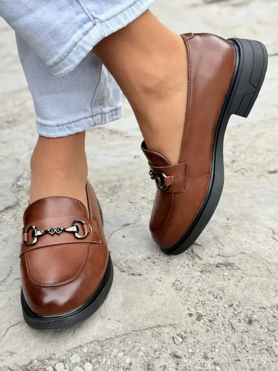 Mokasyny damskie ze skóry naturalnej