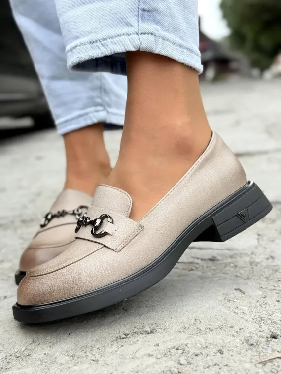 Mokasyny damskie ze skóry naturalnej