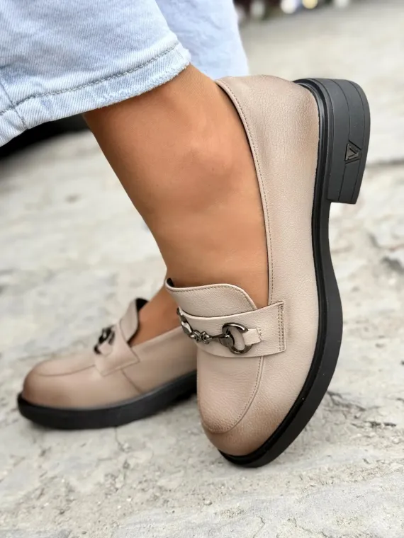 Mokasyny damskie ze skóry naturalnej