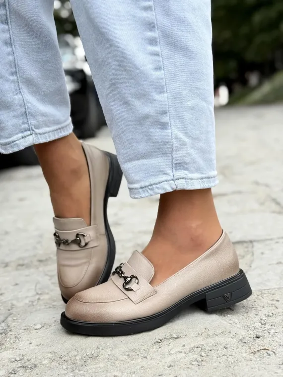 Mokasyny damskie ze skóry naturalnej