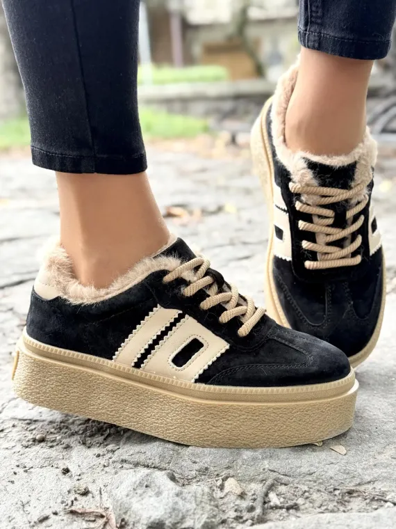 Sneakersy damskie ze skóry naturalnej