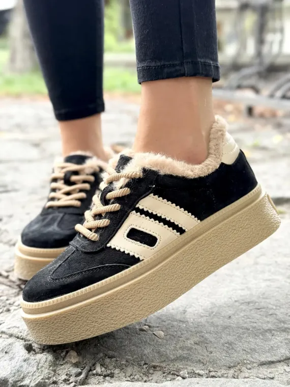 Sneakersy damskie ze skóry naturalnej