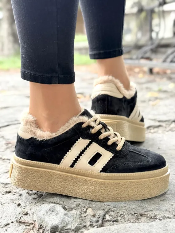 Sneakersy damskie ze skóry naturalnej