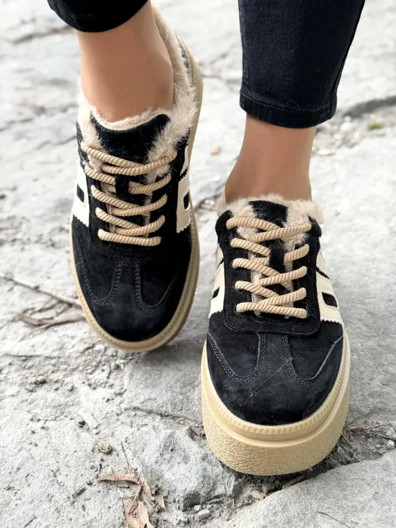 Sneakersy damskie ze skóry naturalnej