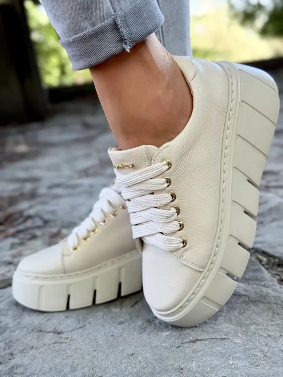 Sneakersy damskie OLEKSY ze skóry naturalnej Polskiej produkcji