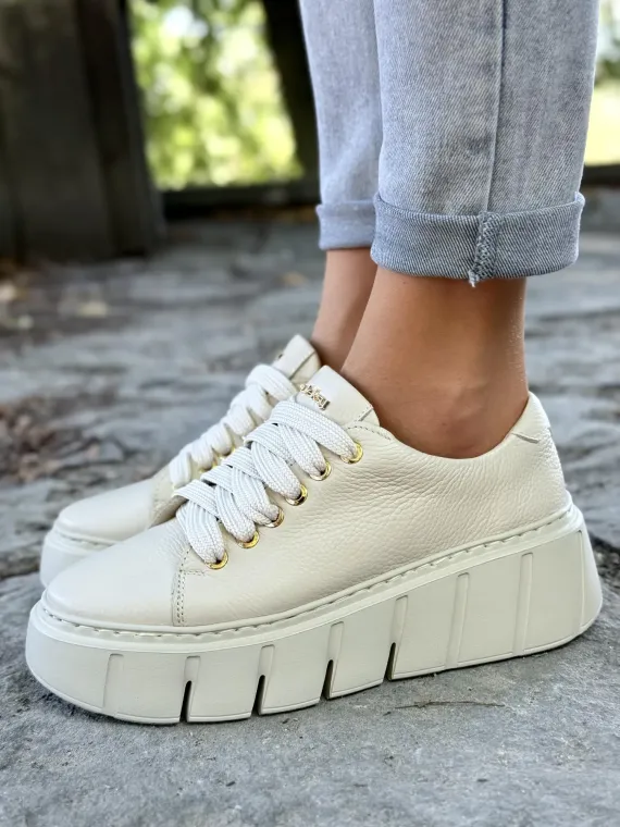 Sneakersy damskie OLEKSY ze skóry naturalnej Polskiej produkcji