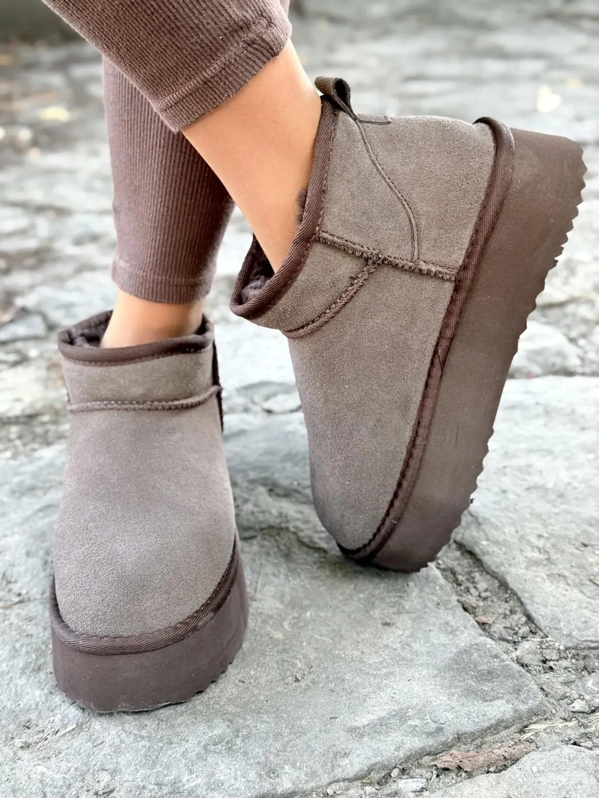 Modne śniegowce ze skóry naturalnej