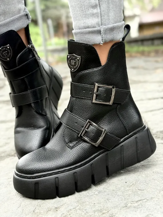 Botki damskie ze skóry naturalnej OLEKSY