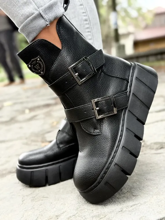 Botki damskie ze skóry naturalnej OLEKSY