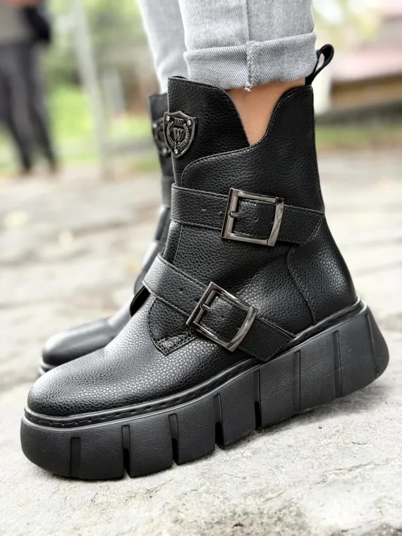 Botki damskie ze skóry naturalnej OLEKSY