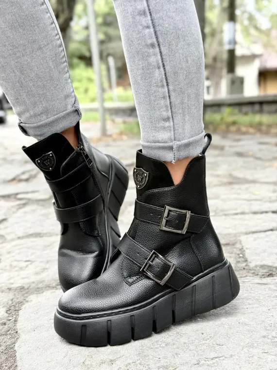 Botki damskie ze skóry naturalnej OLEKSY