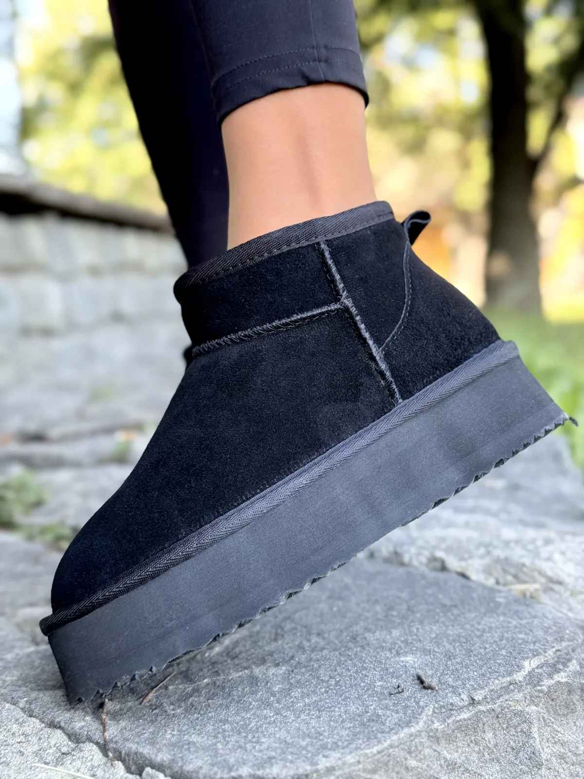 Śniegowce damskie ze skóry naturalnej