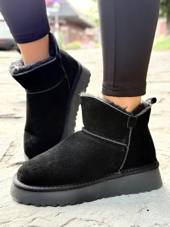 Modne śniegowce damskie ze skóry naturalnej