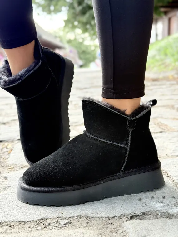 Modne śniegowce damskie ze skóry naturalnej