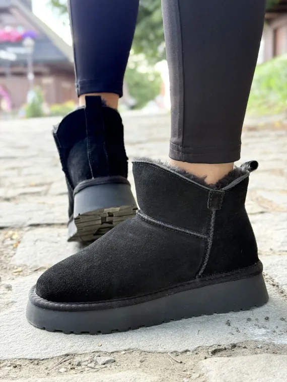 Modne śniegowce damskie ze skóry naturalnej