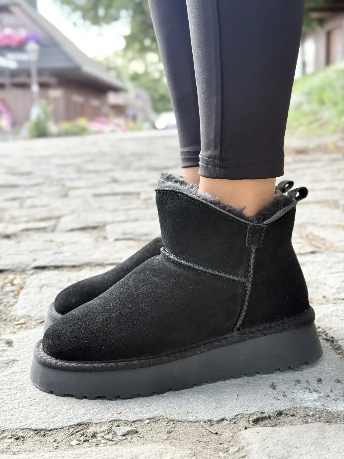 Modne śniegowce damskie ze skóry naturalnej