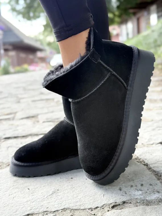 Modne śniegowce damskie ze skóry naturalnej