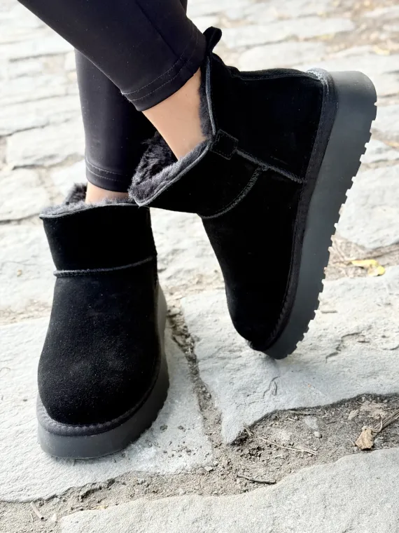 Modne śniegowce damskie ze skóry naturalnej