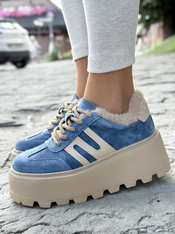 Sneakersy damskie ze skóry naturalnej